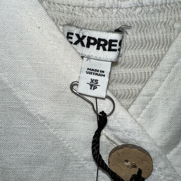 Express White Linen Dress Size XS - Picture 6 of 7